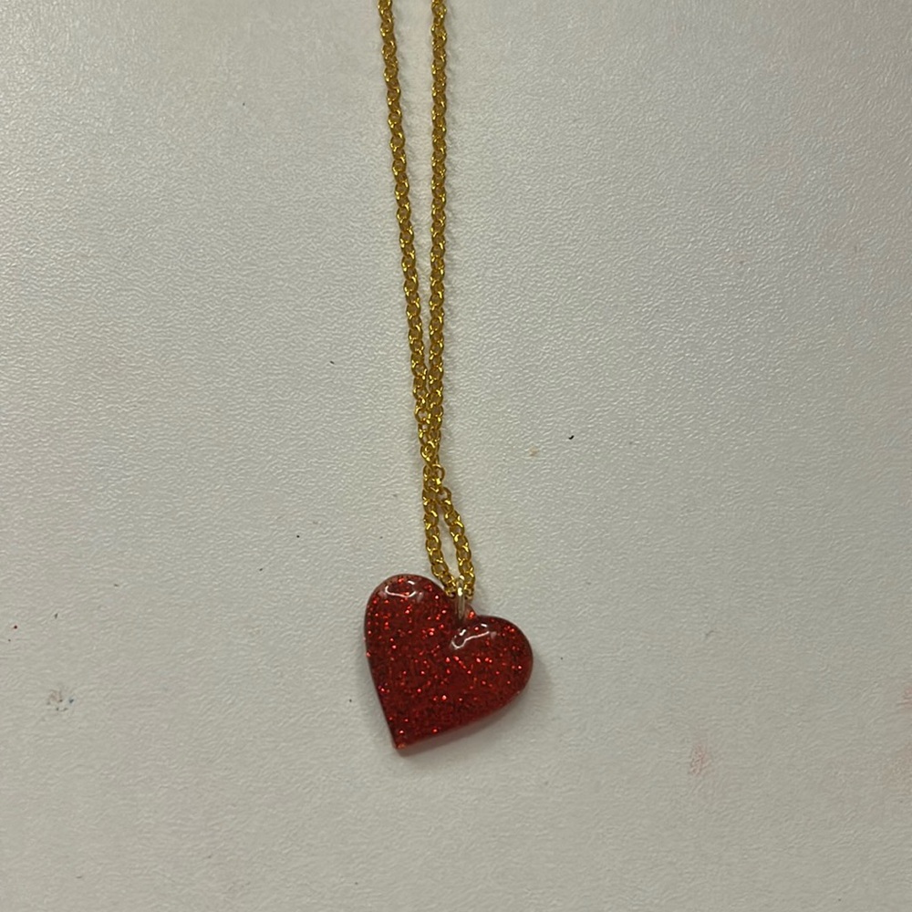 A matching pair of earrings heart Valentine’s Day edition